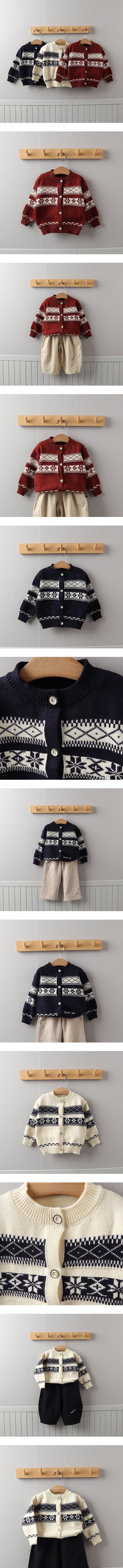 Snowflake Knit Cardigan by Tony for Child - view 1