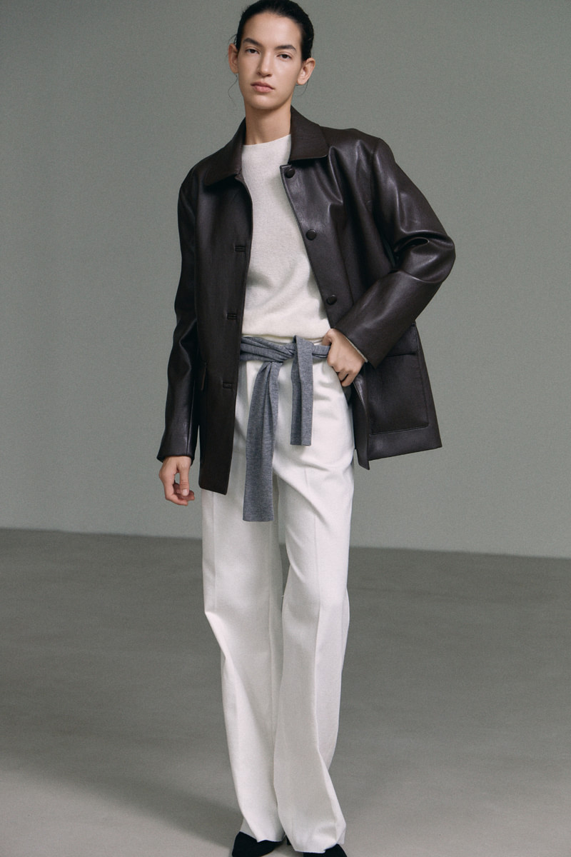 Tobaco Leather Jacket by Understanding for Women - view 6