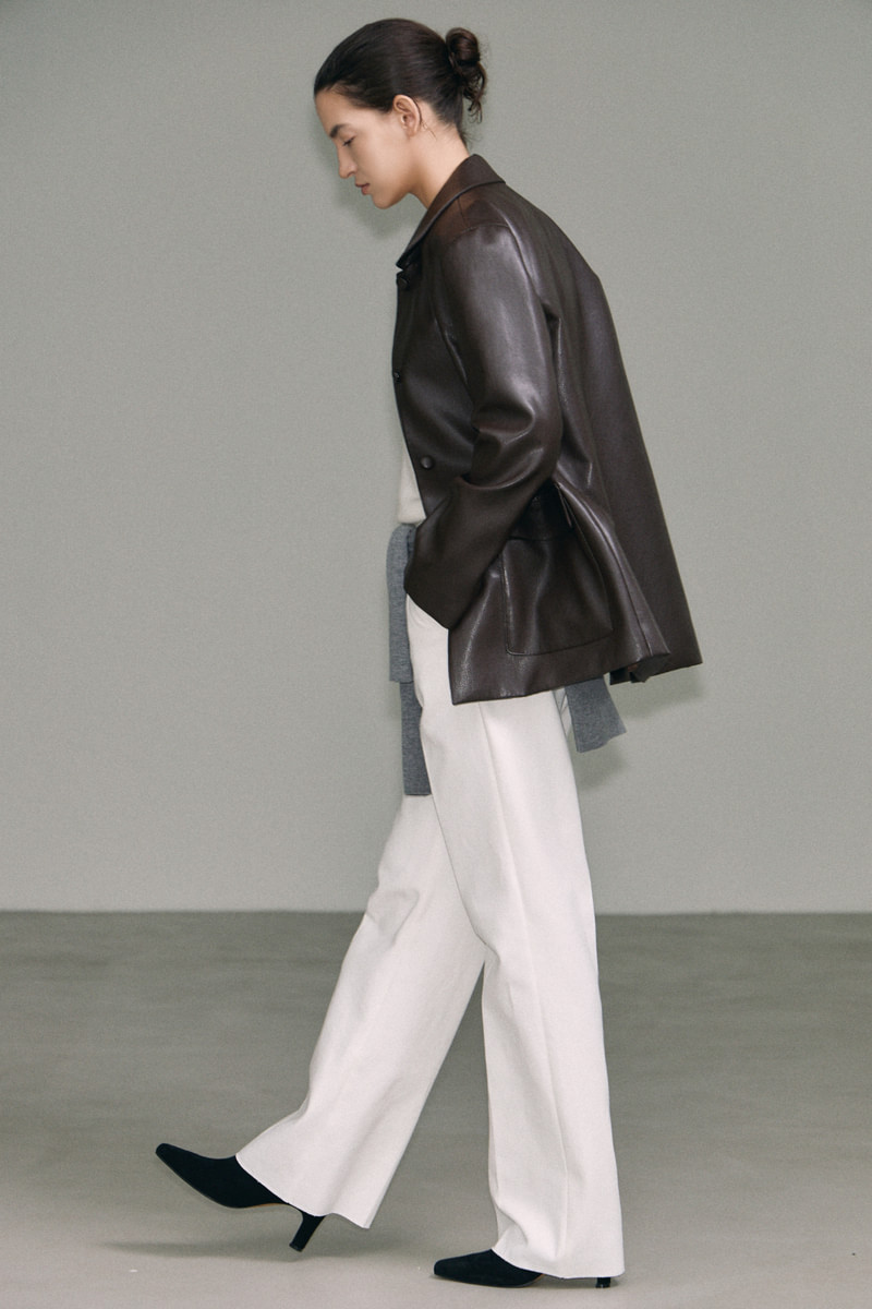 Tobaco Leather Jacket by Understanding for Women - view 8