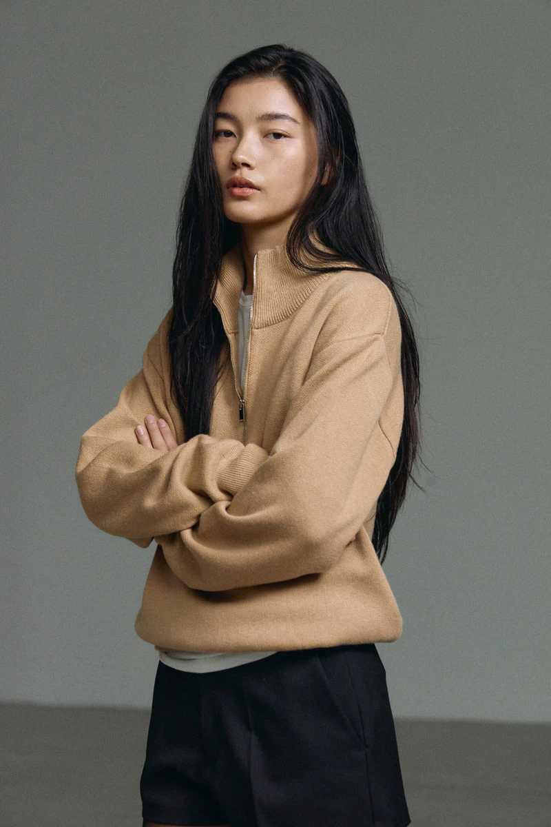 Half Zip-up Knit Pullover by Understanding for Women - view 3