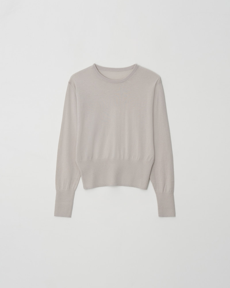Cashmere Touch Thin Round Knit Top by Understanding for Women - view 2