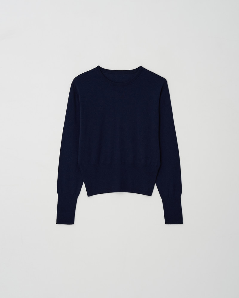 Cashmere Touch Thin Round Knit Top by Understanding for Women - view 4