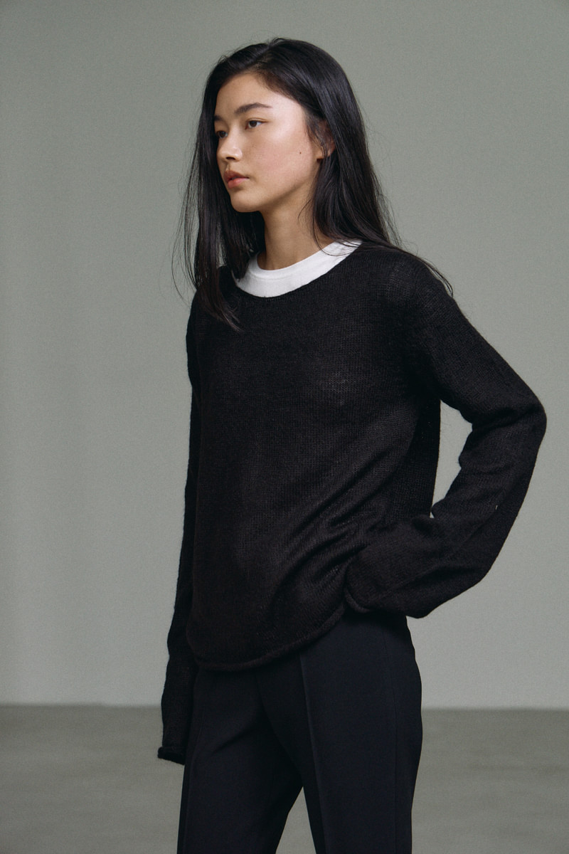 Seethrough Hair Round Knit Top by Understanding for Women - view 10