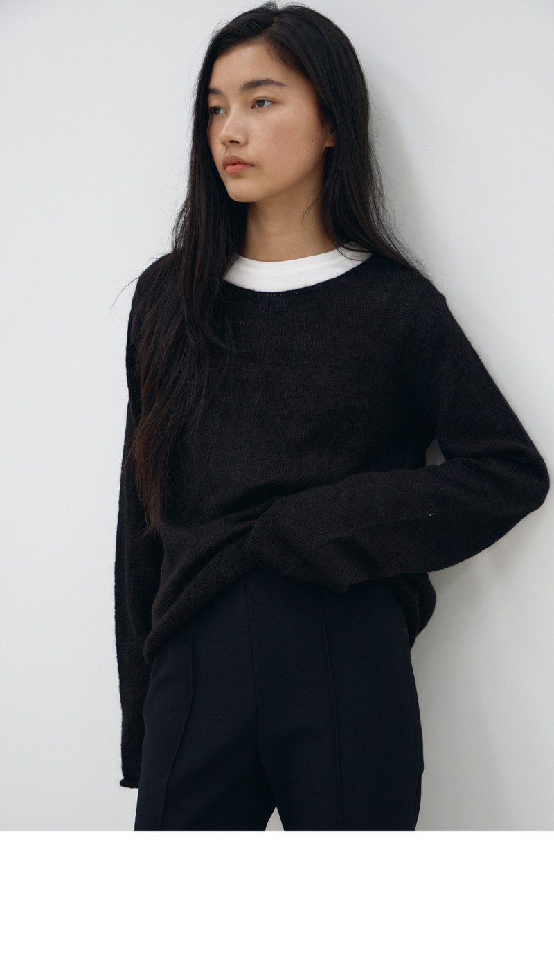 Seethrough Hair Round Knit Top by Understanding for Women - view 11