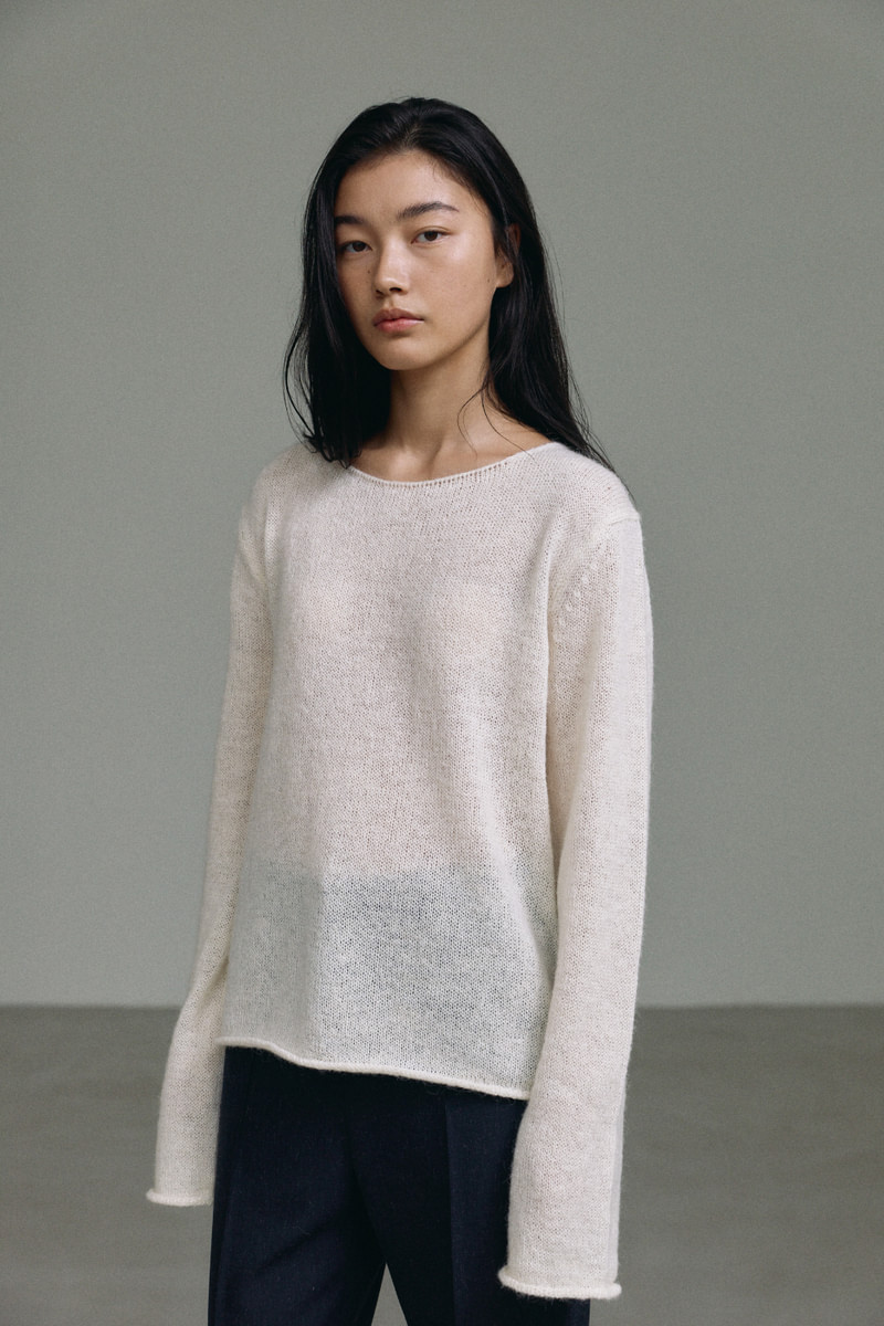 Seethrough Hair Round Knit Top by Understanding for Women - view 7