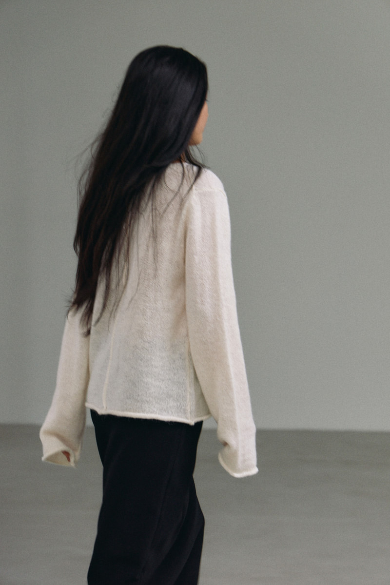 Seethrough Hair Round Knit Top by Understanding for Women - view 9