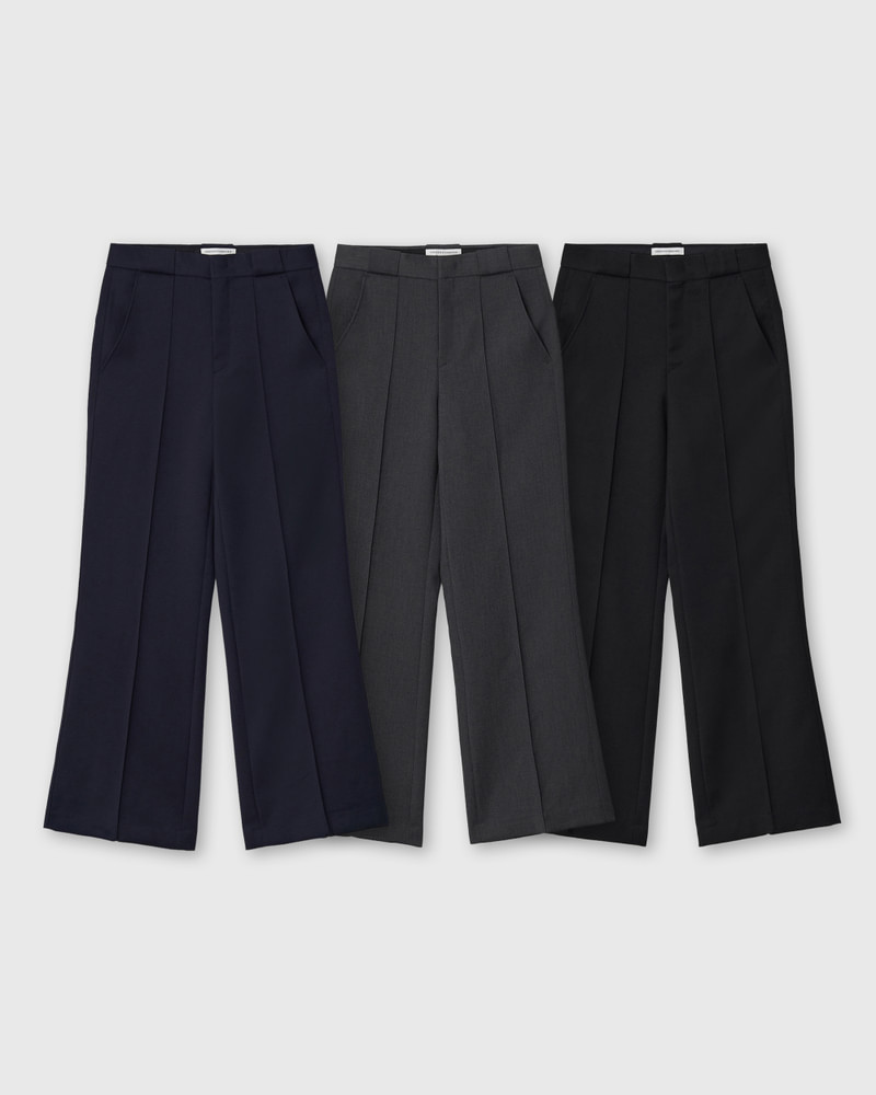 Ring Pocket Pintuck Straight Slacks by Understanding for Women - view 1