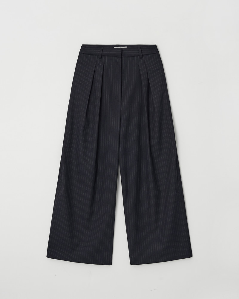 Curved Wide Stripe Pants by Understanding for Women - view 2