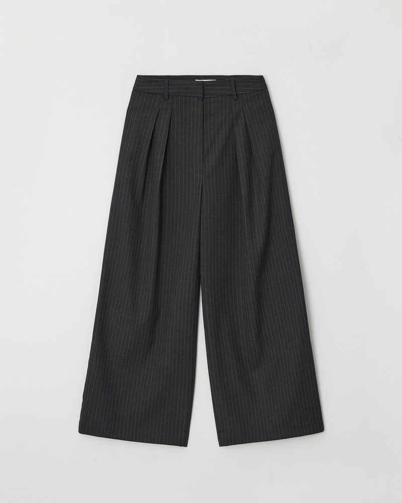 Curved Wide Stripe Pants by Understanding for Women - view 3