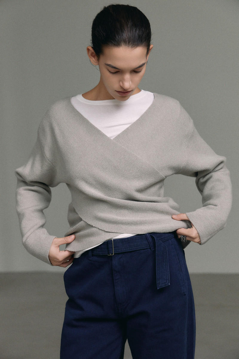 Reverse Wrap Knit Top by Understanding for Women - view 7