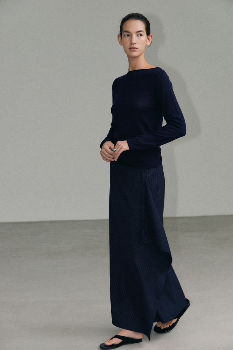 Drape Pencil Long Skirt by Understanding for Women - view 10