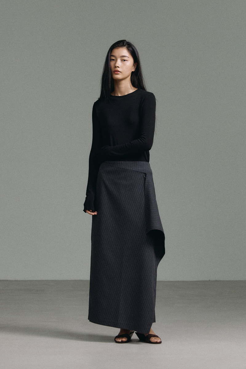 Drape Pencil Long Skirt by Understanding for Women - view 4
