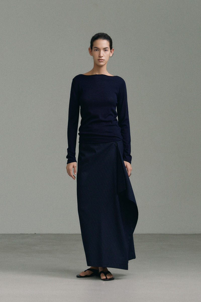 Drape Pencil Long Skirt by Understanding for Women - view 8