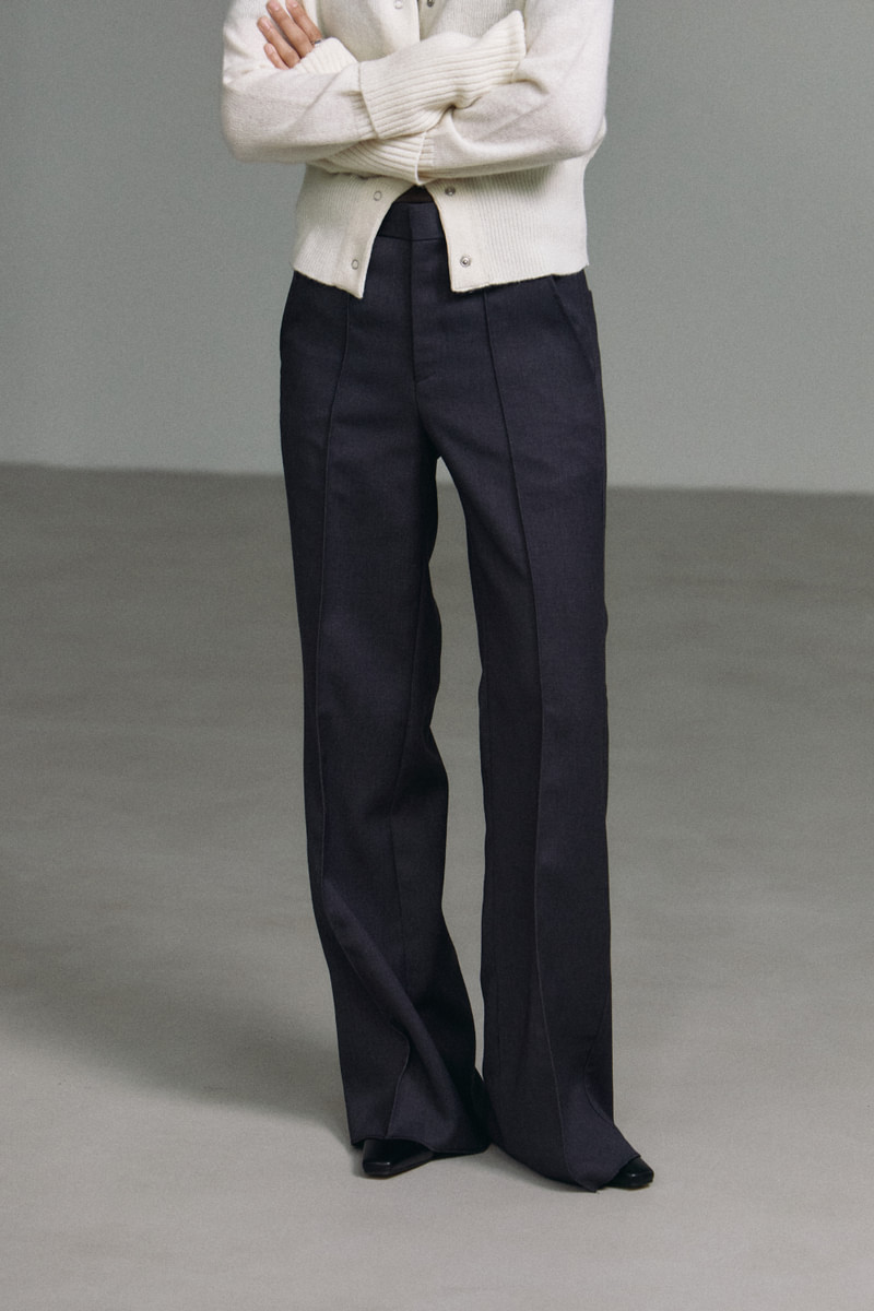 Ring Pocket Pintuck Straight Slacks by Understanding for Women - view 6