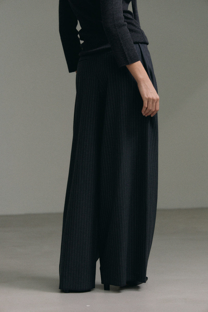Curved Wide Stripe Pants by Understanding for Women - view 9