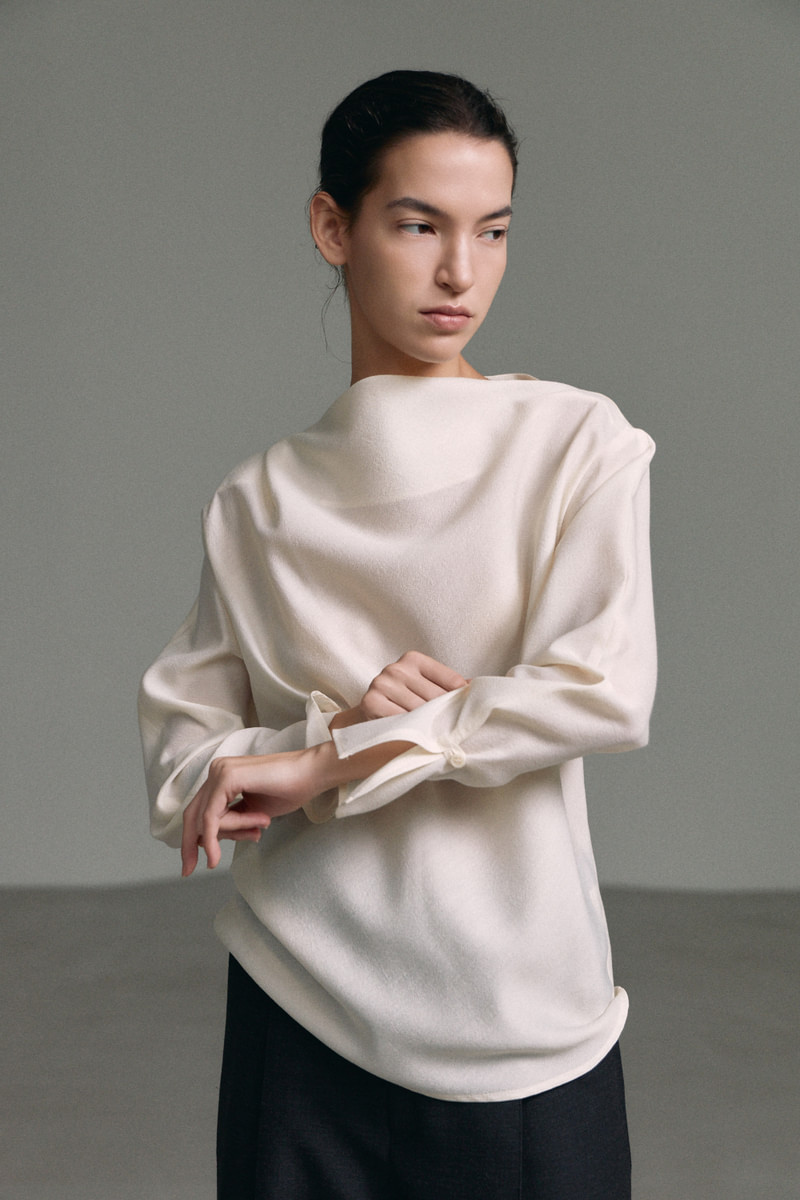 Half Neck Unbalance Blouse by Understanding for Women - view 4
