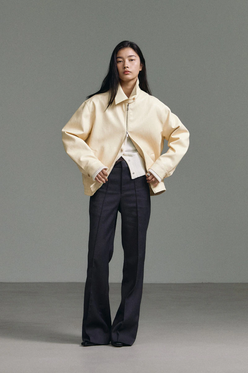 Leather Zip-up Blouson by Understanding for Women - view 3