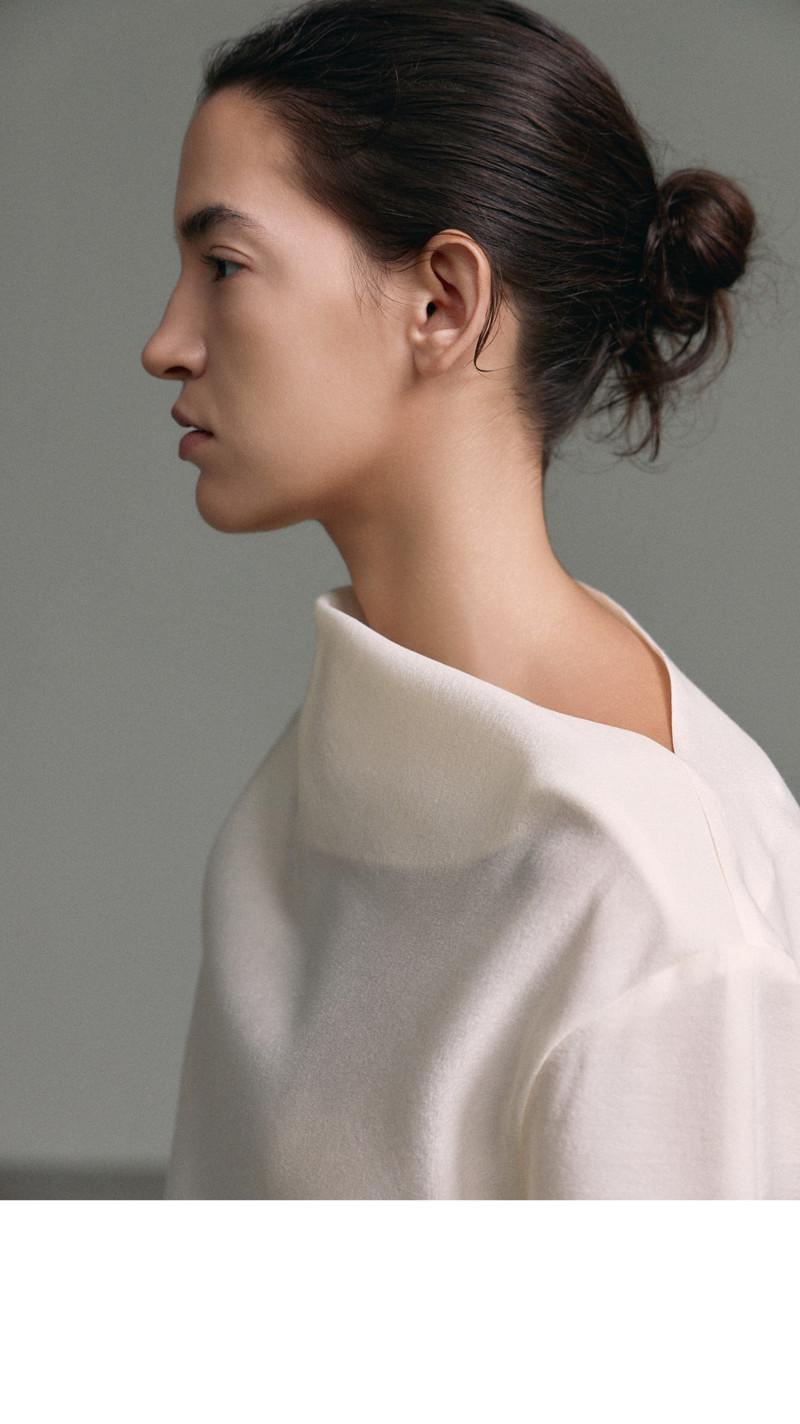 Half Neck Unbalance Blouse by Understanding for Women - view 5