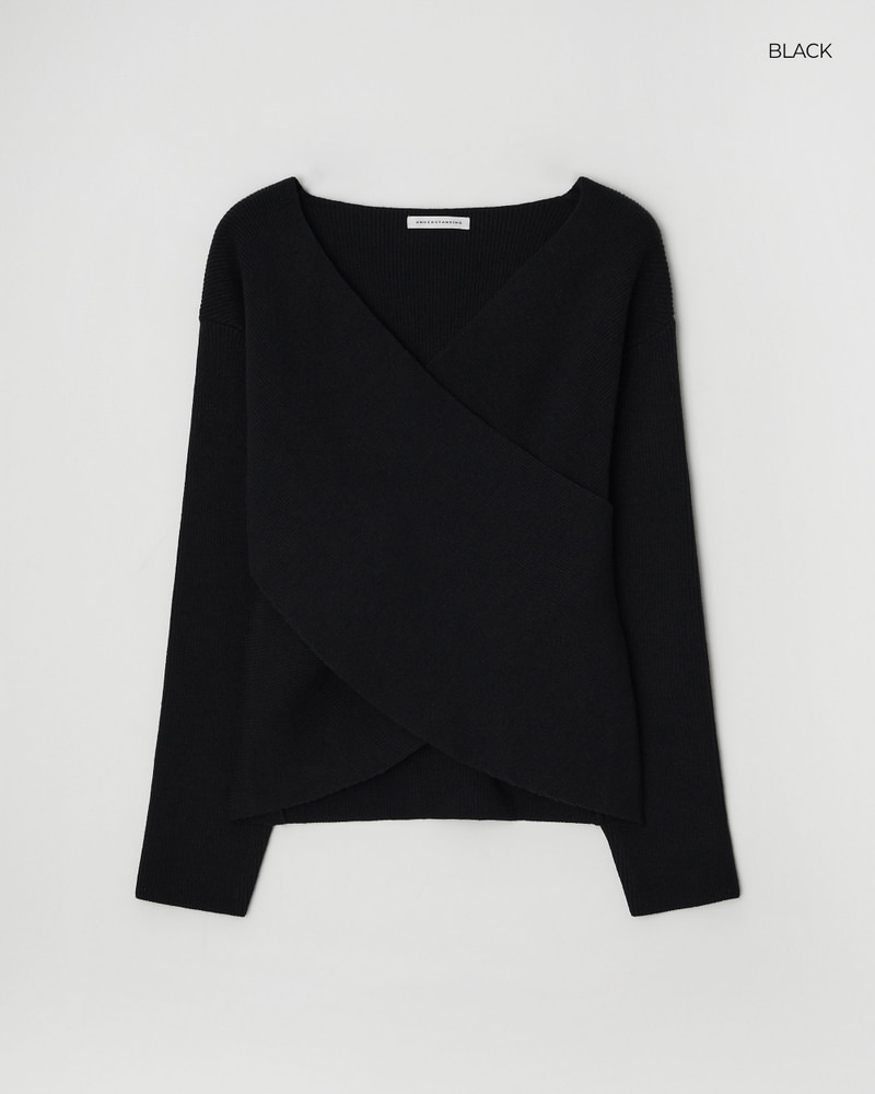 Reverse Wrap Knit Top by Understanding for Women - view 4