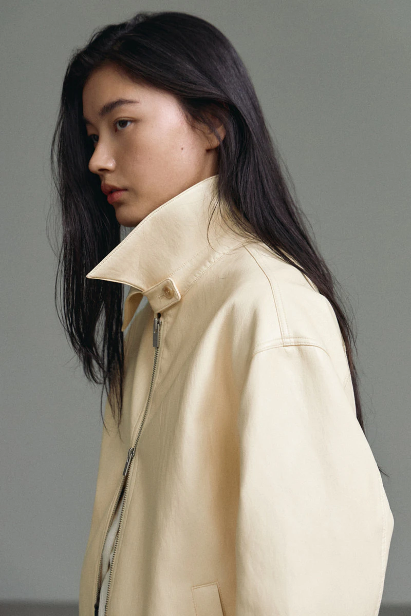 Leather Zip-up Blouson by Understanding for Women - view 5