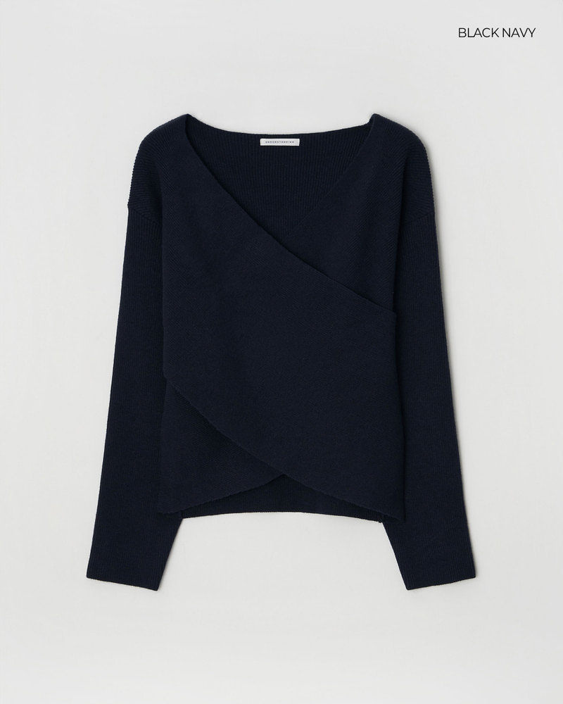Reverse Wrap Knit Top by Understanding for Women - view 5