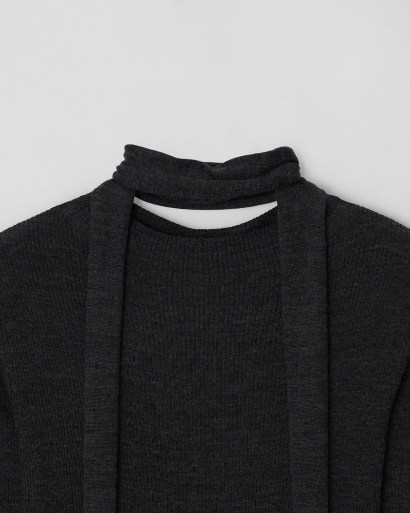 Midi Sleeved Muffler Top by Understanding for Women - view 12
