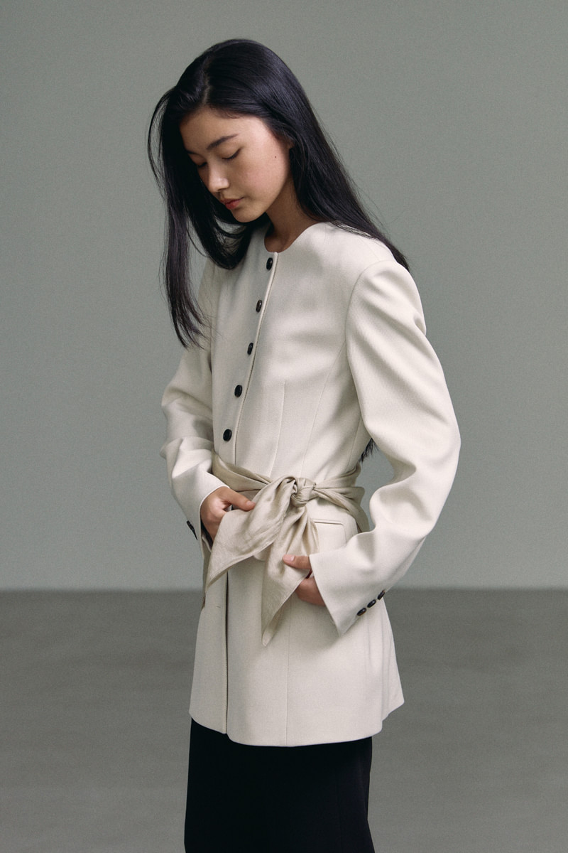 Mood Button Jacket with Scarf by Understanding for Women - view 6