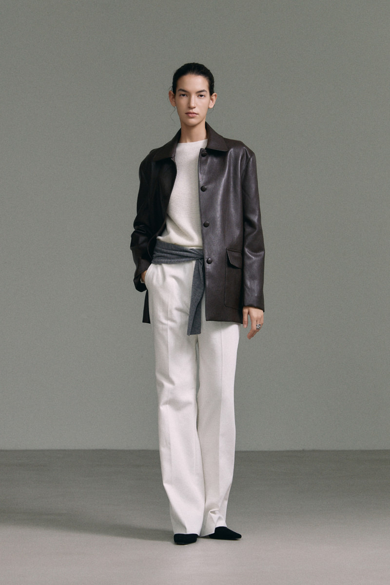 Tobaco Leather Jacket by Understanding for Women - view 5