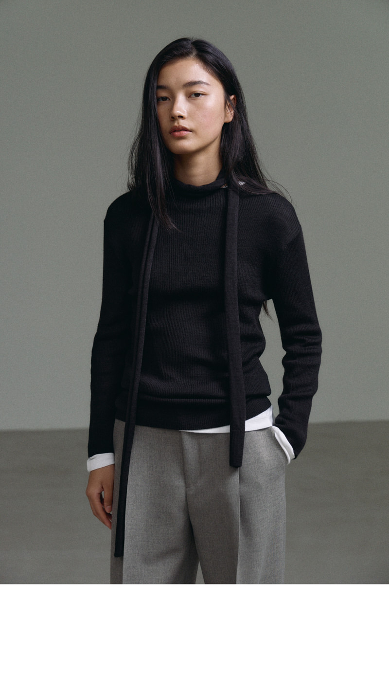 Midi Sleeved Muffler Top by Understanding for Women - view 3