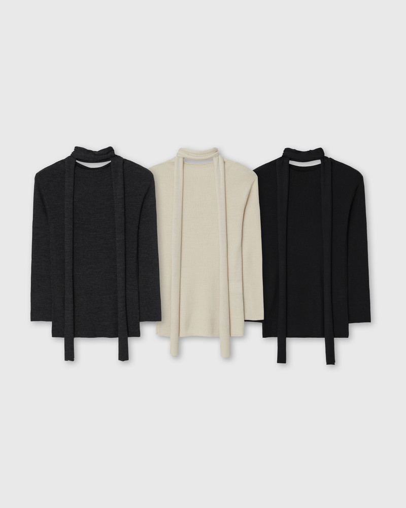 Midi Sleeved Muffler Top by Understanding for Women - view 7
