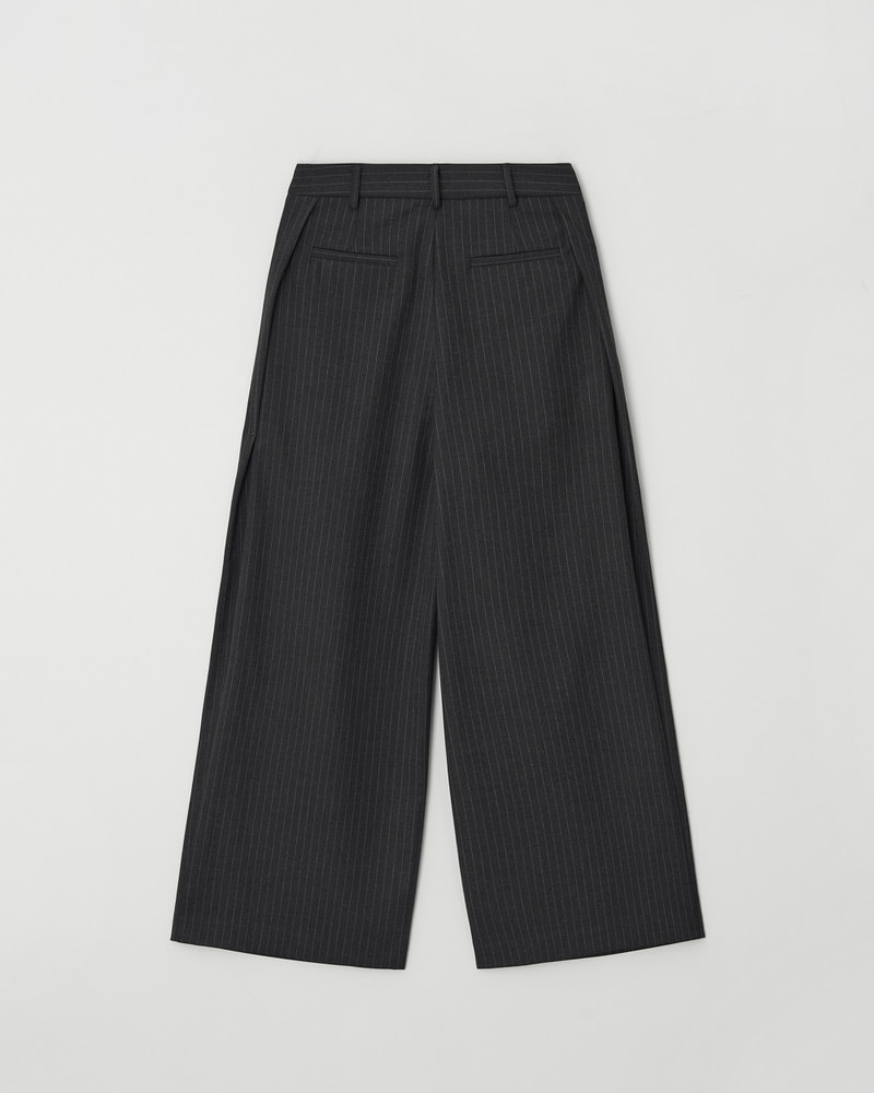 Curved Wide Stripe Pants by Understanding for Women - view 4
