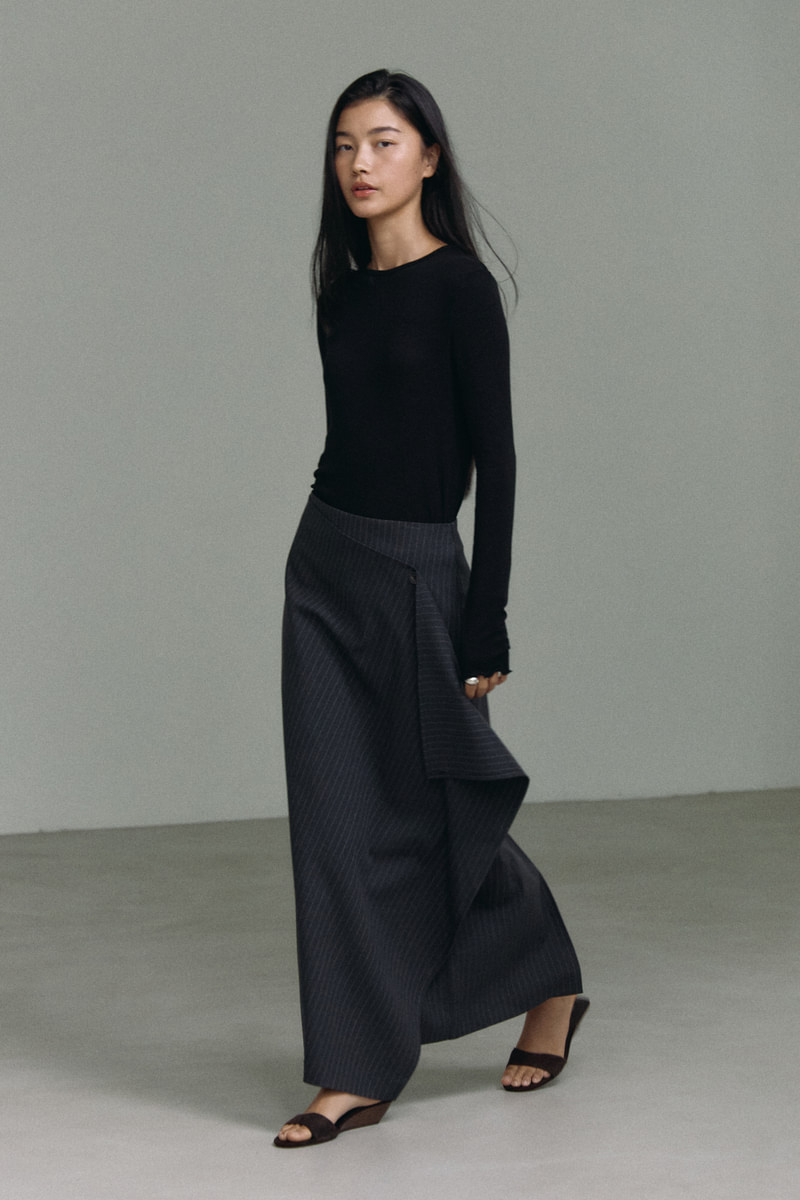 Drape Pencil Long Skirt by Understanding for Women - view 5
