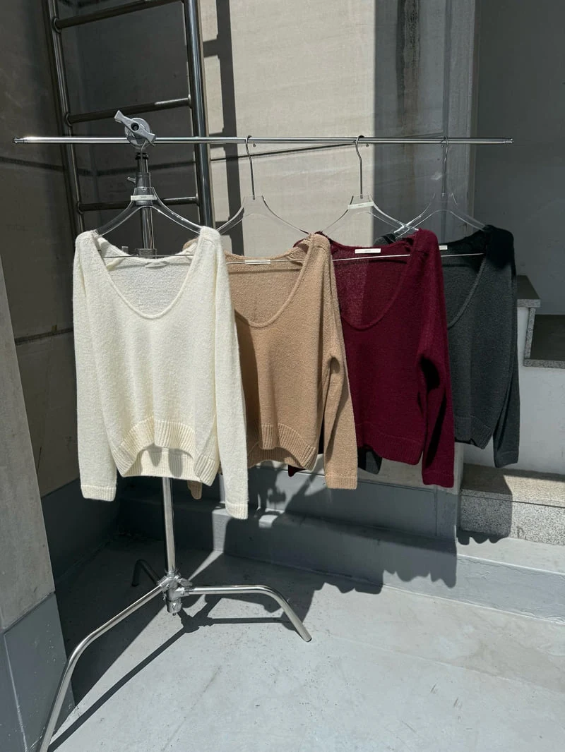 Mohair U-neck Knit by Uoov for Women - view 12