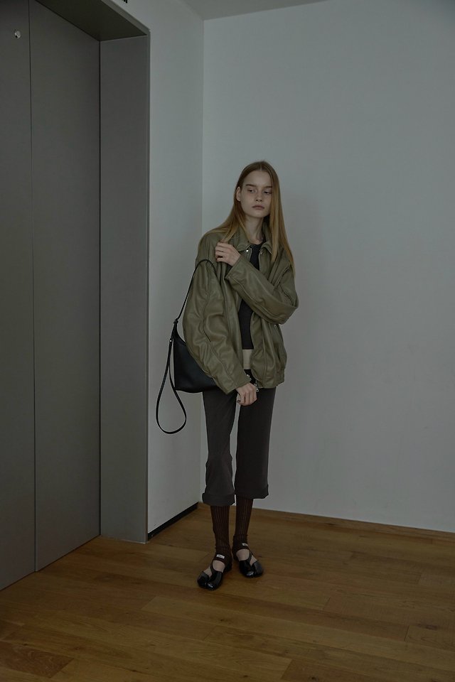 Moto Wire Leather Jacket by Uoov for Women - view 7