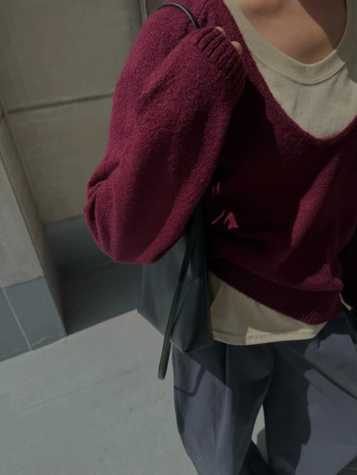 Mohair U-neck Knit by Uoov for Women - view 6