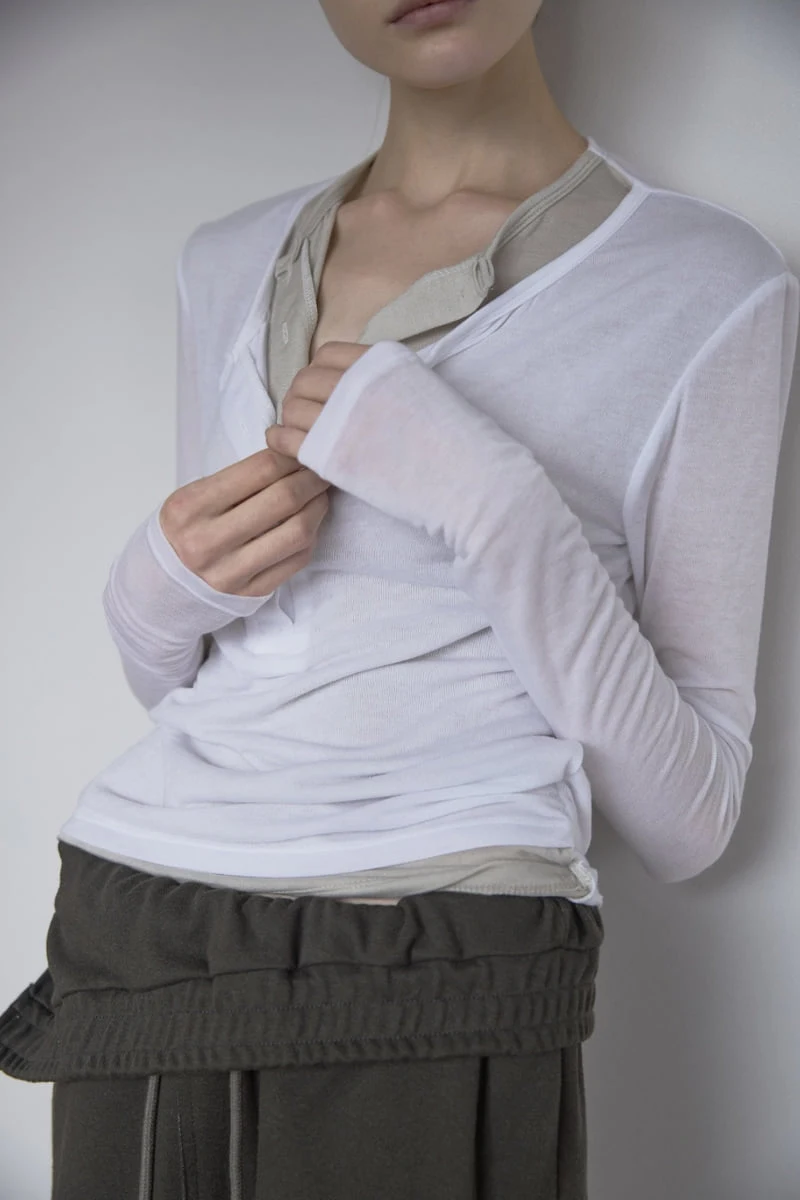 Double Henlry Tee by Uoov for Women - view 3