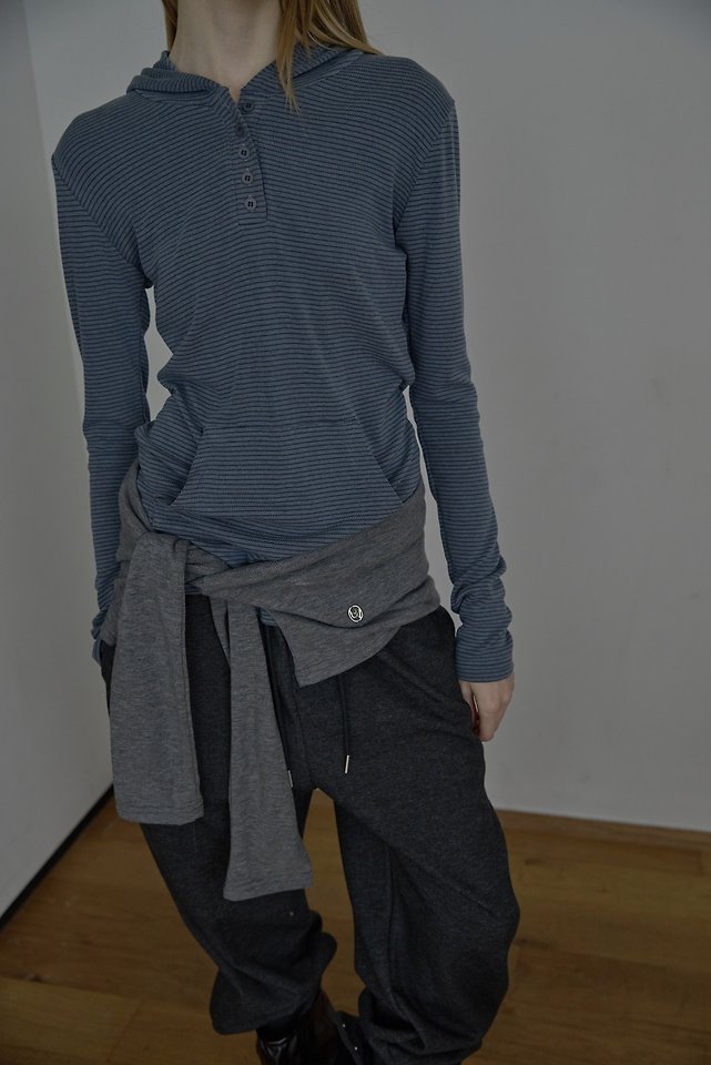 Mare Hood Stripe Tee by Uoov for Women - view 2