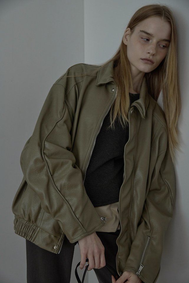 Moto Wire Leather Jacket by Uoov for Women - view 4