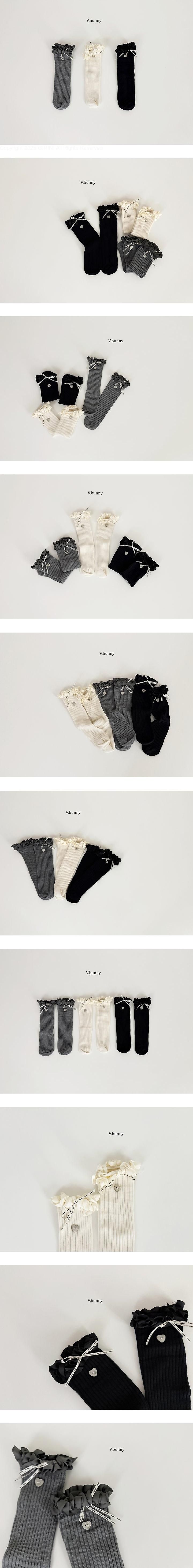 Heart Button Socks Set by V Bunny for Child - view 1