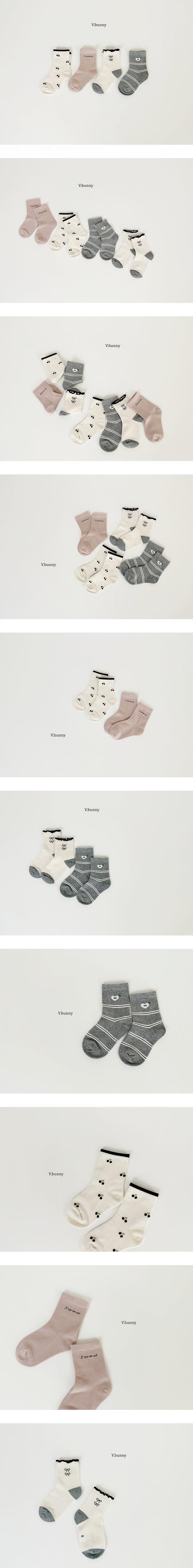 Hi Heart Socks Set by V Bunny for Child - view 1