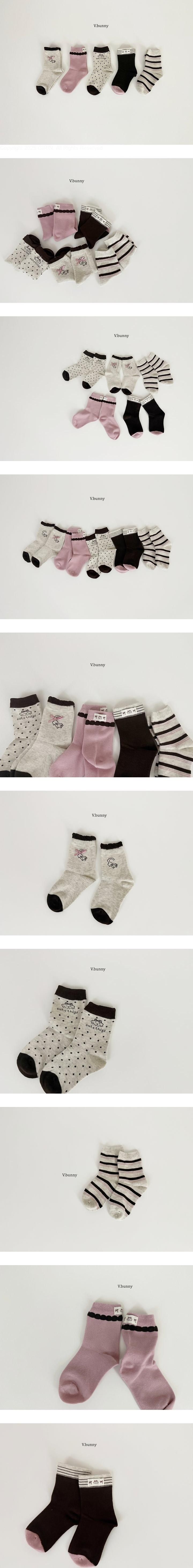 Ribbon Tail Socks Set by V Bunny for Child - view 1