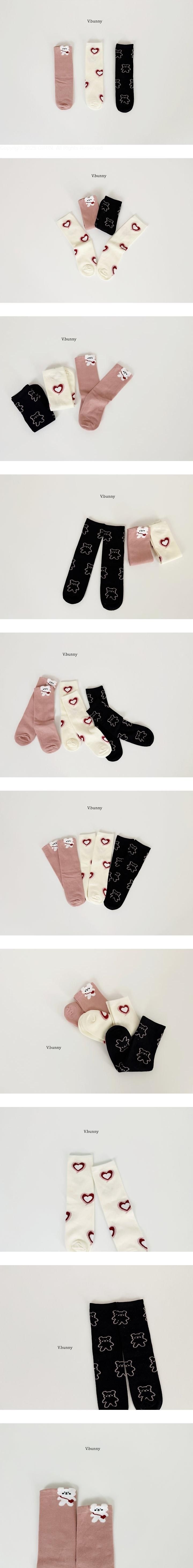Momo Heart Socks Set by V Bunny for Child - view 1