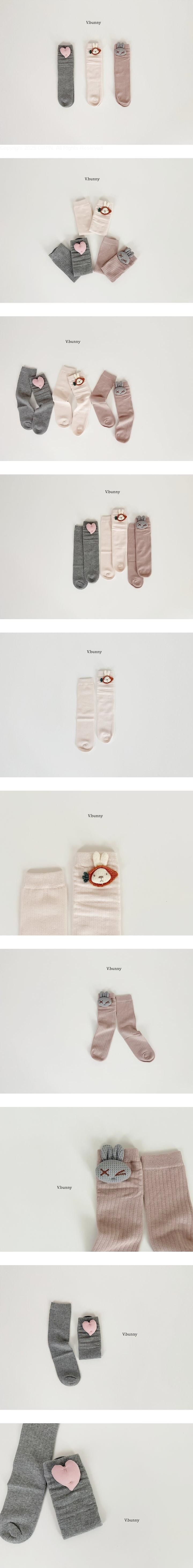 Pink Heart Socks Set by V Bunny for Child - view 1