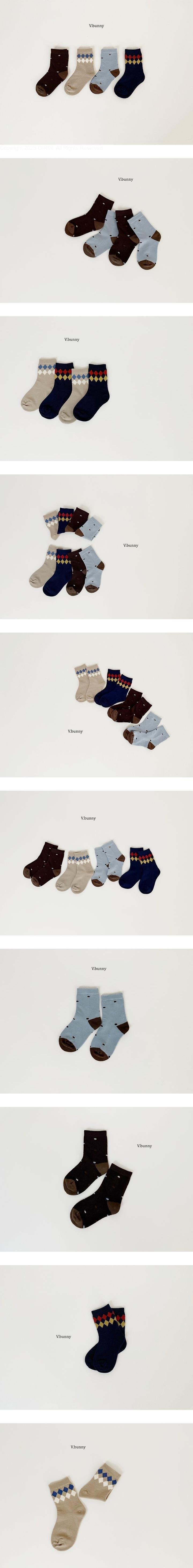 Preppy Socks Set by V Bunny for Child - view 1