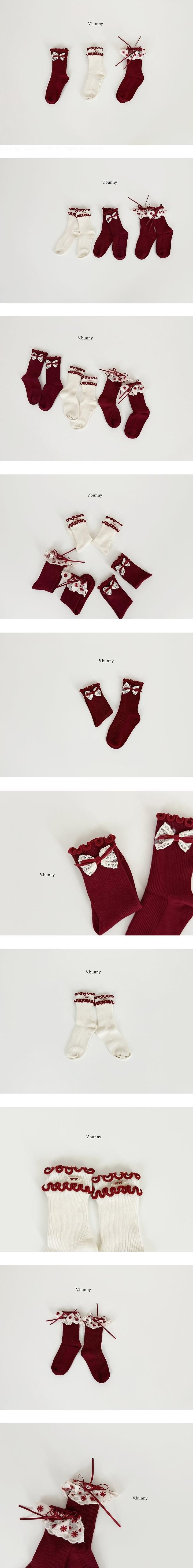 Mini Ribbon Socks Set by V Bunny for Child - view 1