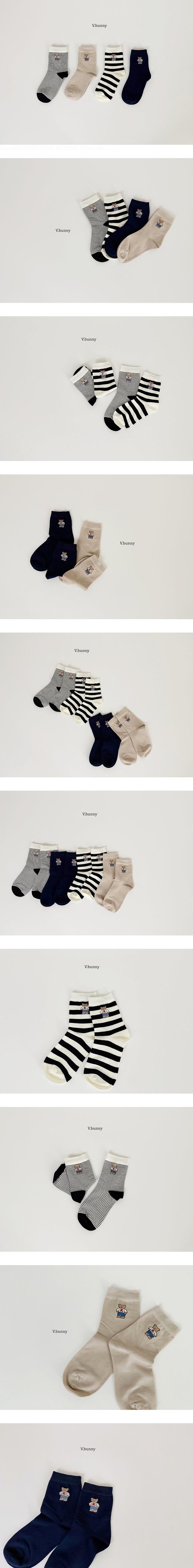 K Bear Socks Set by V Bunny for Child - view 1