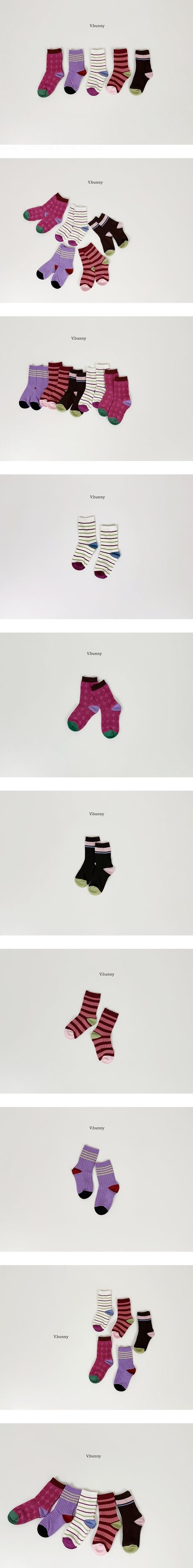 Rib Pop Socks Set by V Bunny for Child - view 1