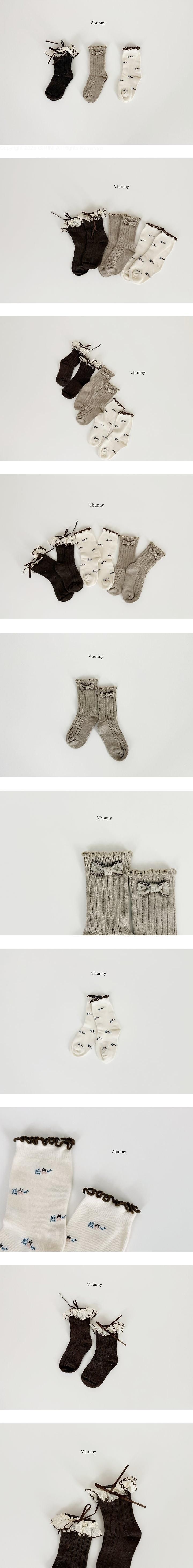 Black Frill Socks Set by V Bunny for Child - view 1