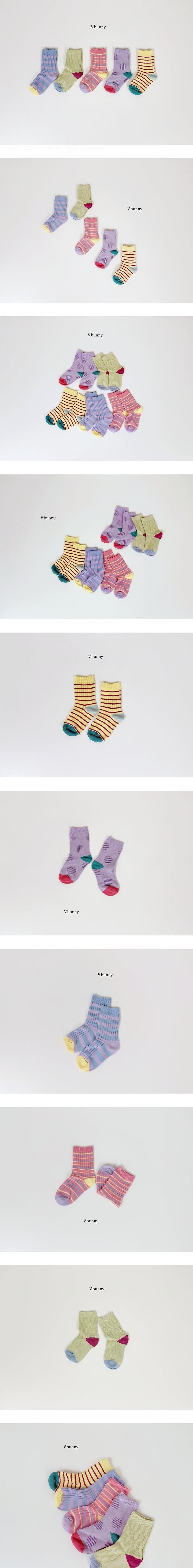 Sorbet Socks Set by V Bunny for Child - view 1
