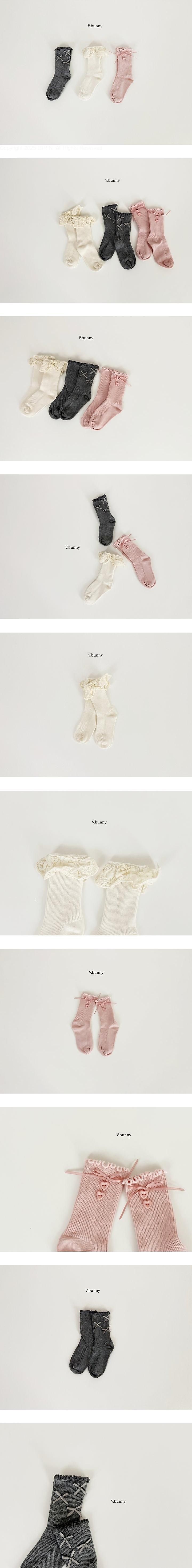 Ribbon Salon Socks Set by V Bunny for Child - view 1